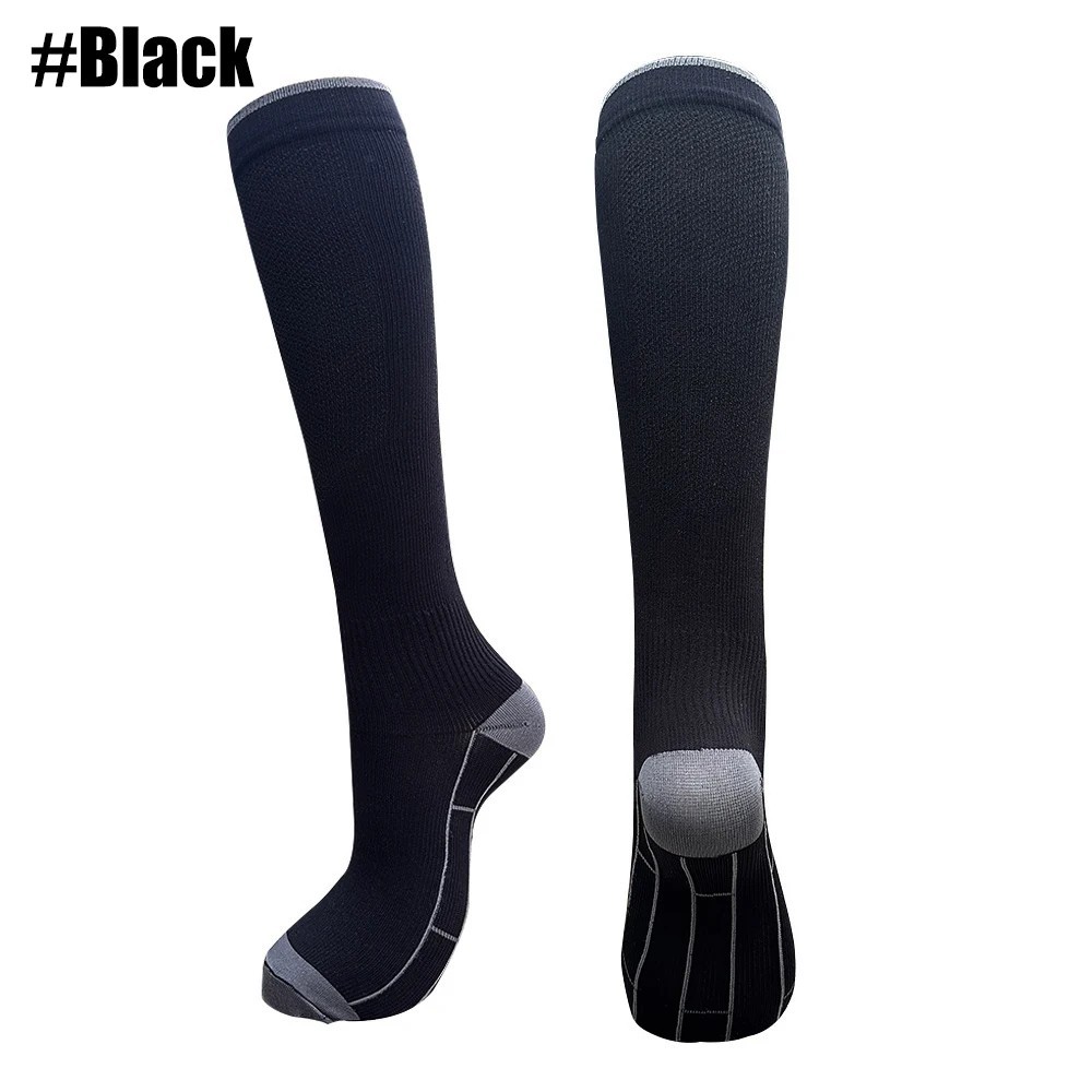 1Pair Compression Socks Women & Men Graduated 20-30mmHg for Running, Athletic,
