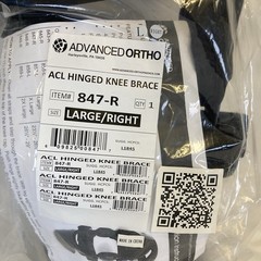 Advanced Ortho Hinged ROM Sports Knee Brace for ACL Large/Right – 847-R
