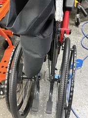 Red Ultra Lightweight Wheelchair 14 lbs Journey So Lite C2 250 lb Capacity