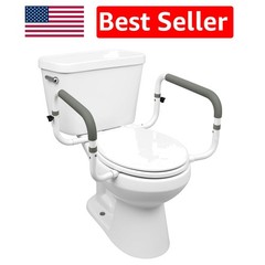 Sturdy Toilet Safety Frame – Easy Installation, Cushioned Support for 300lbs