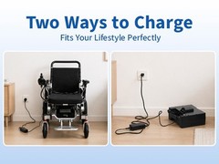 Lightweight Foldable Heavy Duty All Terrain Electric Wheelchair Mobility Scooter