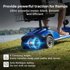 4 Wheels Mobility Scooters Power Wheelchair Folding Electric Scooter For Adult