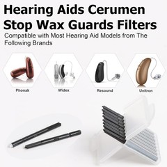 „(40 Pcs) Hearing Aids Wax Guards Filters for Phonak,Widex,Resound and Unitron W