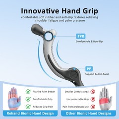 REHAND Adjustable Walking Cane for Seniors Adults – Ergonomic Anti-Slip Grip