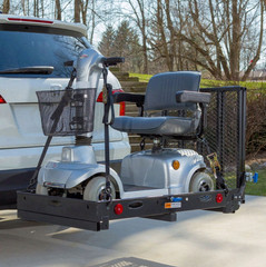 Titan Ramps 500lb Hitch Mount Wheelchair Scooter Carrier Folding Ramp 2″