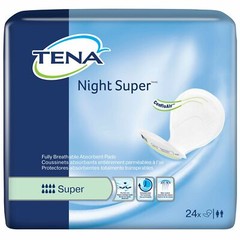 TENA Night Super Bladder Control Incontinence Pads Heavy Absorbency 62718 24 Ct