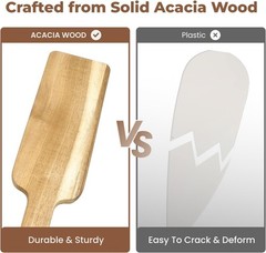 Mattress Lifter & Bed Maker Tool Set, Acacia Wood 2-Piece Tool for Lifting Ma…