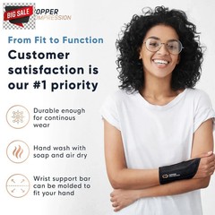 Copper Compression Advanced Wrist Brace – Copper Infused Adjustable Orthopedic S