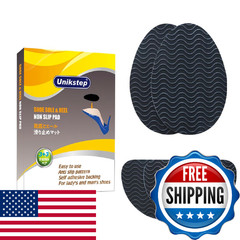 Unikstep 6 Pairs 12 Pieces Shoe Sole Non Slip Pads Anti Skid Self Adhesive