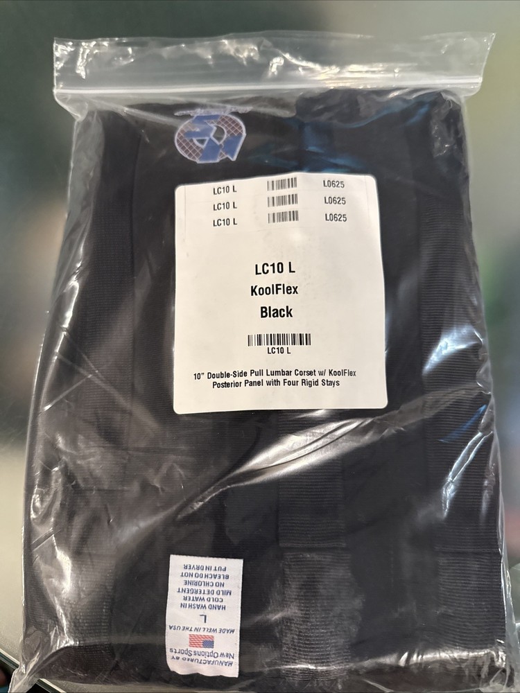 back brace LC10 L Koolflex black