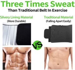 Men Sweat Belt Slimming Waist Trainer Body Shaper Sauna Trimmer Band Weight Loss