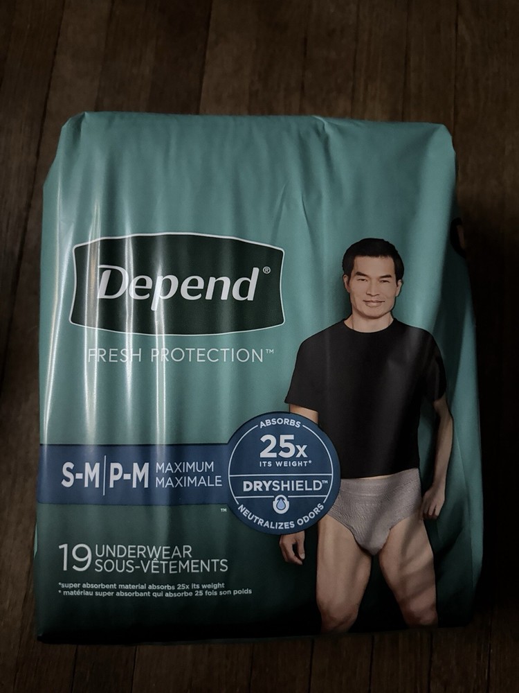Brand New Depend Fresh Adult Diapers (38 Diapers in Each Box)