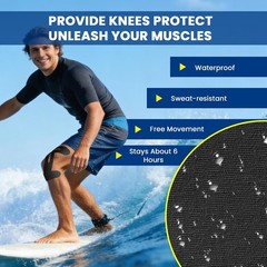 Kinesiology Tape for Knees – 10 PCS Knee Tape for Knee Support | Waterproof,