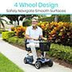 4 Wheel Mobility Scooter – Available in Blue and Silver