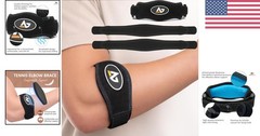 Tennis Elbow Brace with Compression Pad Adjustable Support Band for Men & Women