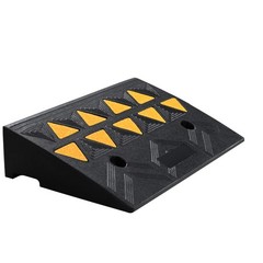 4.25″Heavy Duty Rubber Driveway Ramp 11.8″W×19.7″L 15 Ton Load