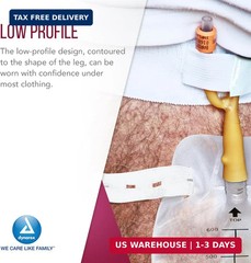 Dynarex Urinary Leg Bag, for Use with Catheter, has a Non-Drip Closure & Anti-Re