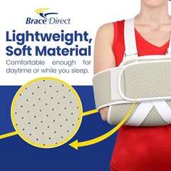 Brace Direct Adjustable Foam Arm Sling Shoulder Immobilizer for Rotator Cuff Rep
