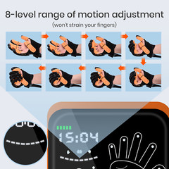 Left+Right, 2x Hand Function Rehabilitation Robot Gloves for Hemiplegia Recovery