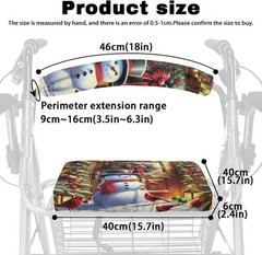 Christmas Walker Accessories for Seniors Soft Rollator Walker Seat and Backre…
