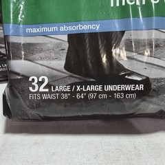 3x CVS Health Mens Underwear Maximum Absorbency L/XL Fits 38″ To 64″ 32 Count