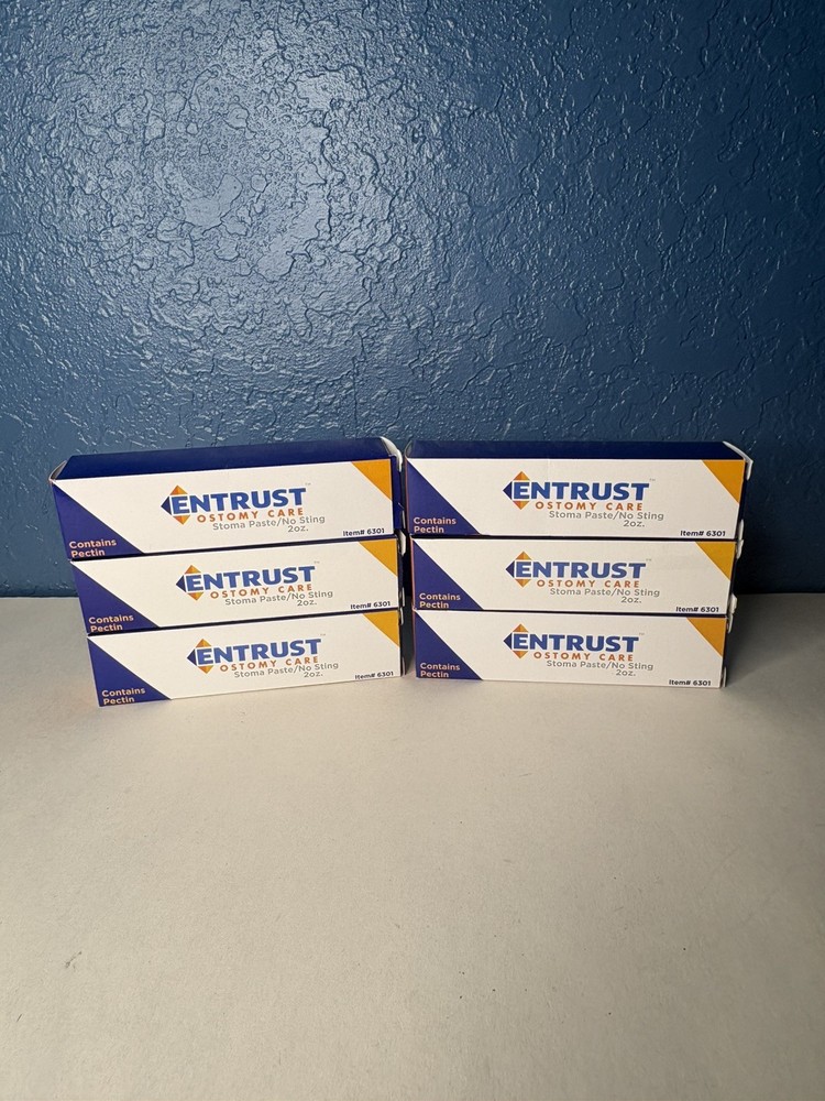 Entrust Ostomy Care 6301 Stoma Paste 2 oz. (Lot of 6) New