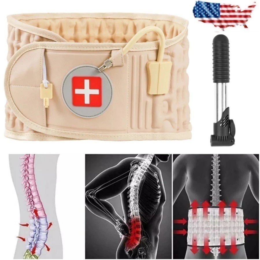 Spine Decompression Back Belt Lumbar Support for Lower Back Pain Relief New