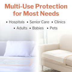 Ultra Underpads, Incontinence Bed Pads 30″ X 30″ [100 Count], Heavy Absorbency,