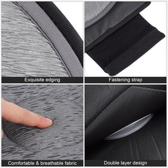 360 Degree Swivel Seat Cushion for Car, Dark Gray Rotating Chair Pad, Non-Sli…