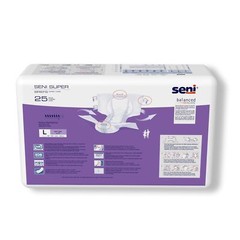 Seni Super Heavy Absorbency Incontinence Brief, Large (CS/75)