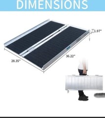 Wheel chair ramp 31×36 inch long extra wide 800lb capacity new