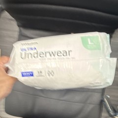 McKesson Ultra Underwear Incontinence Pants L Heavy 18 Ct White Odor Control