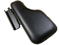 Wheelchair Half Lap Tray Black Padded Vinyl Flip-Up Hardware RIGHT SIDE, NEW