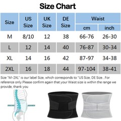 Lumbar Waist Support Belt Strong Lower Back Brace Pain Relief Spine Surgery Band
