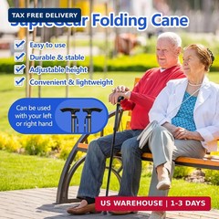 Walking Cane, Folding Cane for Man & Women, Portable Lightweight | 5-Level Ad…