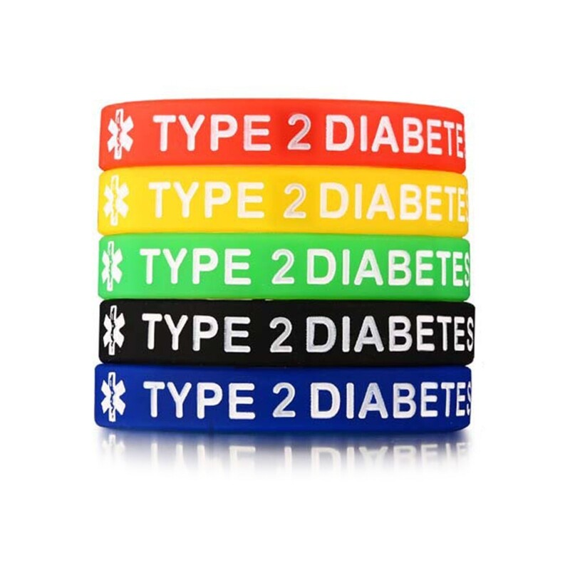 Unisex Wristbands Lightweight Silicone Medical Alert Bracelet for Male Female