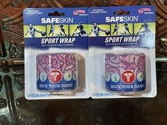 SAFESKIN Spirt Wrap, 2 Packages, 2.2 Yards Each, Pink & Purple, Self-Adhesive