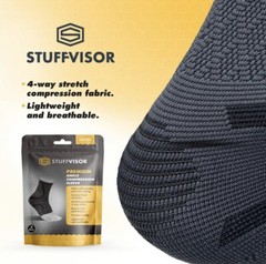 Stuffvisor Ankle & Foot Compression Sleeve, Socks for Maximum Support, Mediu 2PK