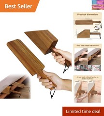 Acacia Wood Mattress Lifter Tool for Changing Sheets, Easy Lever-Action Lift ../