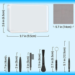 Hearing Aid Cleaning Kit, Hearing Aid Cleaning Tools, Hearing Aid Brushes for Cl