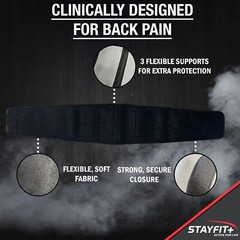 Lower Back Brace Adjustable Lumbar Work Support Belt for Pain Relief Men Women