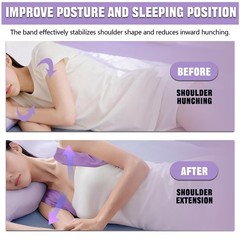 Afalin Shoulder Brace for Sleeping & Mask, X-Large, Purple