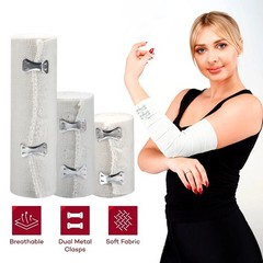 Elastic Compression Bandage Wrap 1 Roll for Ankle Foot Calf Sports Sprains