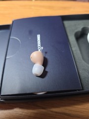 Audien Hearing ATOM PRO 2 CIC Rechargeable OTC Hearing Aids, UV Case, White