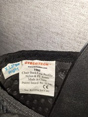 Cybertech 1000 Black Chair Back/Low Profile Support System- Size XL