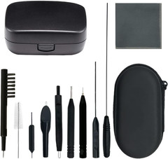 12 Pieces Hearing Aid Cleaning Brush Kits Tools with Wax Loop and Magnet Suitabl