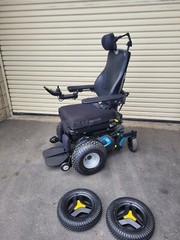 PERMOBIL F3 OFFROAD CONVERTED ELECTRIC WHEELCHAIR NO SEAT FUNCTIONS US CHARGER