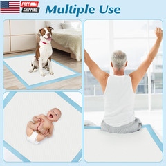 100 Count 22” X 22” Super Absorbency Disposable Underpads, Leakproof Quick Dryin