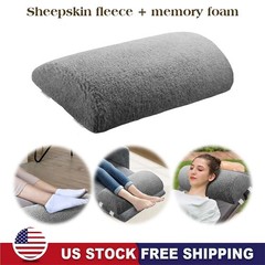 New Knee Pillow for Back Sleeping Memory Foam Half Moon Bolster Pillow for Legs