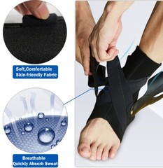 Black Ankle Brace Support Compression Stabilizer Pain Relief Foot Lace Up Wrap X